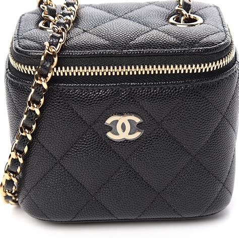 chanel vanity size|Chanel small vanity case.